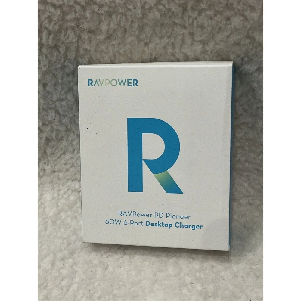 RAVPower USB Charger 60W 6-Port Desktop USB Charging Station‎ fast charge